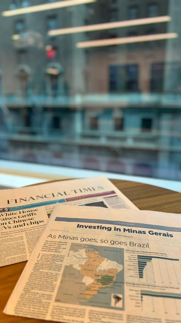 Atração de investimentos em Minas Gerais é destaque em um dos maiores jornais econômicos do mundo