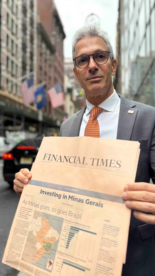 Atração de investimentos em Minas Gerais é destaque em um dos maiores jornais econômicos do mundo