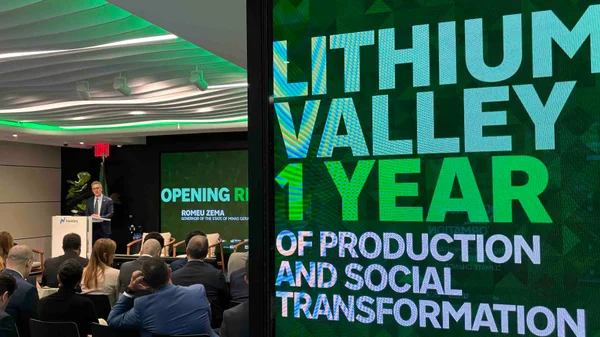 Evento de apresentação dos resultados de um ano do projeto Vale do Lítio