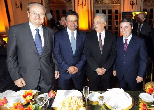 Márcio Lacerda, Aécio Neves, Fernando Henrique Cardoso e Antonio Anastasia