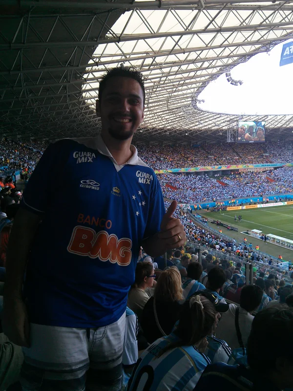 Diego Vargas vai ao Mineirão desde os 7 anos de idade