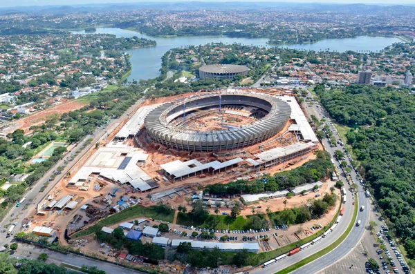 Mineirão durante a reforma