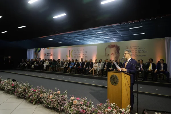 Cerimônia de entrega da Medalha Presidente Juscelino Kubitschek, em Diamantina