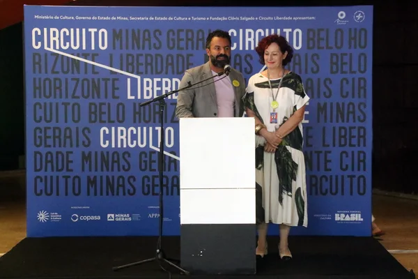 Sérgio Rodrigo Reis, presidente da FCS, e Natalie Oliffson, diretora executiva do Circuito Liberdade