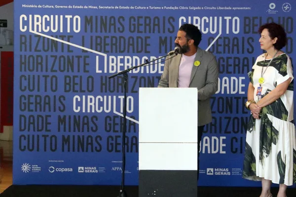 Sérgio Rodrigo Reis, presidente da FCS, e Natalie Oliffson, diretora executiva do Circuito Liberdade
