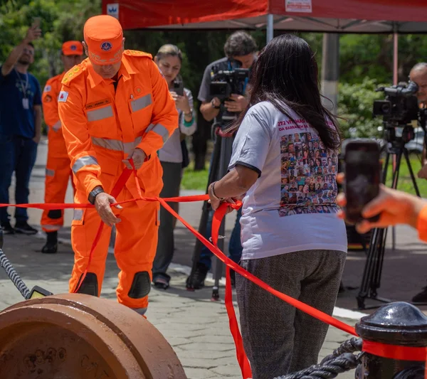 Corpo de Bombeiros de Minas Gerais inaugura memorial para as vítimas do rompimento da barragem em Brumadinho