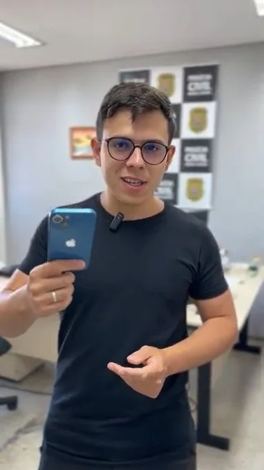 Nathan Gandra Aguiar Mariotto recuperou o aparelho nesta terça-feira (20/5)