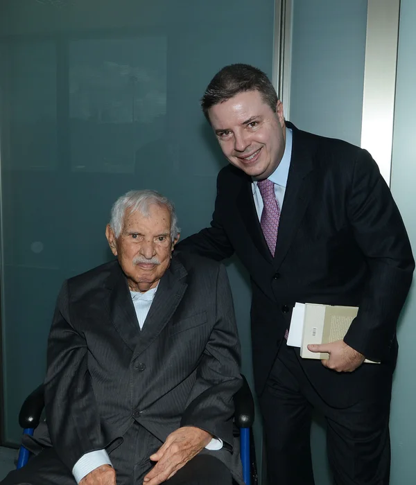 Governador Antonio Anastasia e o ex-reitor da Uemg Aluísio Pimenta