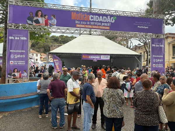 Governo de Minas leva mais de 30 serviços gratuitos à população no 2º Mutirão Cidadão em Sabará