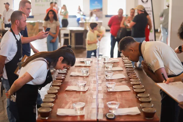 Uma das etapas regionais do Concurso de Qualidade dos Cafés de Minas Gerais, em 2024
