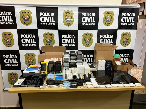 Polícia Civil apreende mais de 60 celulares em ação contra crimes patrimoniais na Região Metropolitana de Belo Horizonte