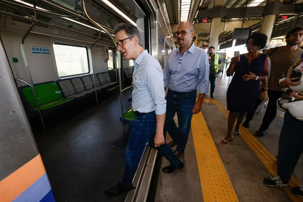 Governo de Minas acompanha primeiro teste operacional do novo trecho da Linha 1 do Metrô da RMBH