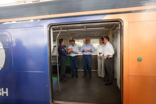 Governo de Minas acompanha primeiro teste operacional do novo trecho da Linha 1 do Metrô da RMBH