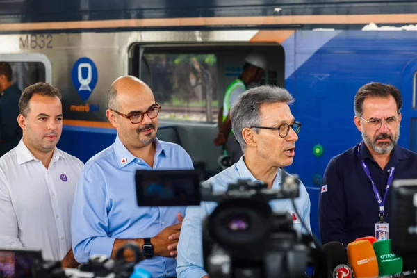 Governo de Minas acompanha primeiro teste operacional do novo trecho da Linha 1 do Metrô da RMBH