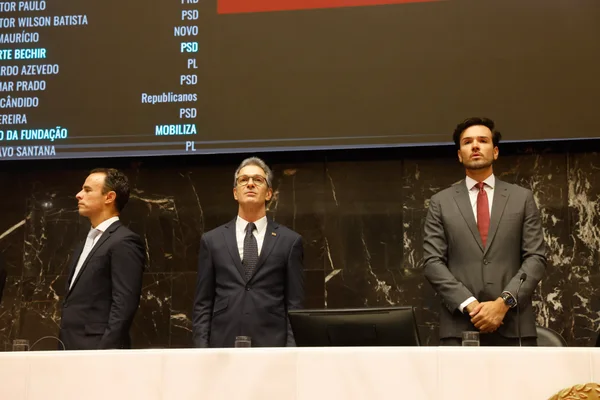 Governador destacou adesão ao Propag e avanços na saúde e educação na abertura do ano legislativo da ALMG