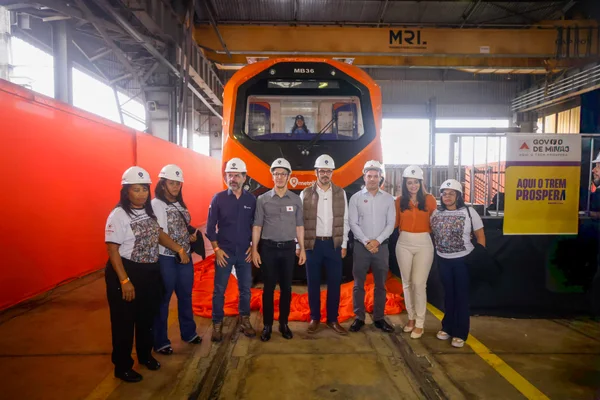 Governo de Minas apresenta primeiro dos novos trens do Metrô da Região Metropolitana de Belo Horizonte