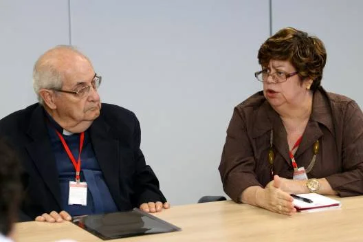 Dom Mauro Morelli e Ana Lúcia Gazzola