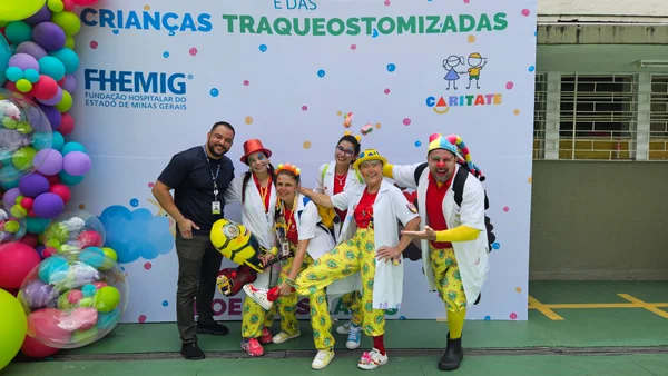 Crianças com traqueostomia e doenças raras ganham festa especial no Hospital Infantil João Paulo II
