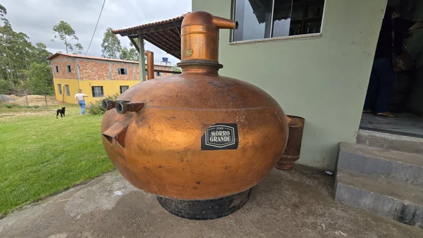 Alambique para visitação da Cachaça Morro Grande