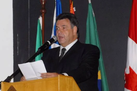 Secretário Moacyr Lobato em pronunciamento na abertura do seminário
