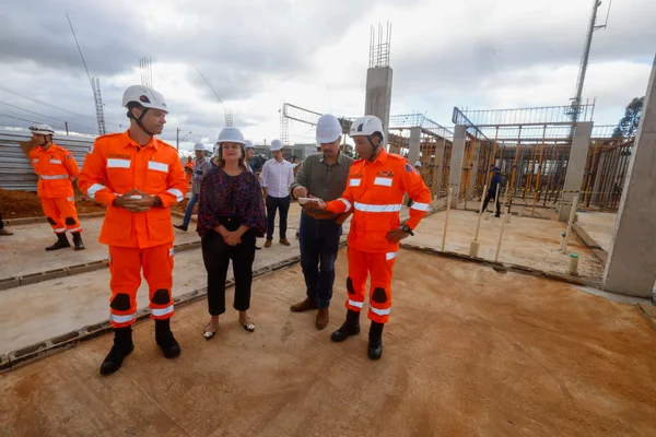Governo de Minas vistoria obras da nova sede do Corpo de Bombeiros em Diamantina