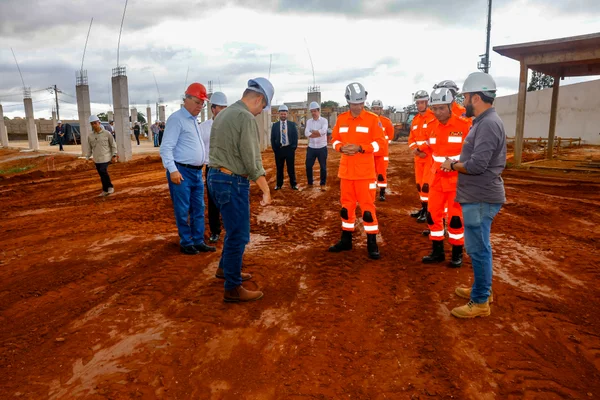 Governo de Minas vistoria obras da nova sede do Corpo de Bombeiros em Diamantina