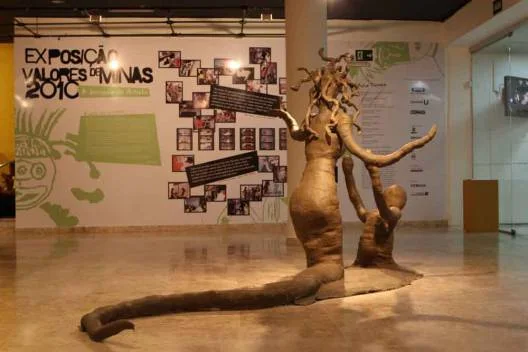 Obra exposta pelos jovens do Valores de Minas no Palácio das Artes
