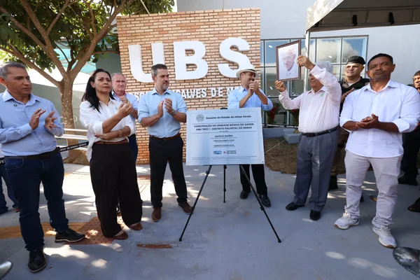Governo de Minas entrega obras de Unidade Básica de Saúde em Cabeceira Grande