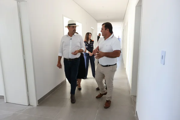 Governo de Minas vistoria obras de Unidade Básica de Saúde em Santa Rosa da Serra