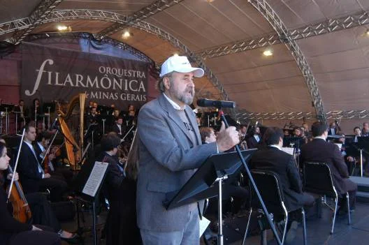 Presidente da Feam, José Cláudio Junqueira, em pronunciamento no evento