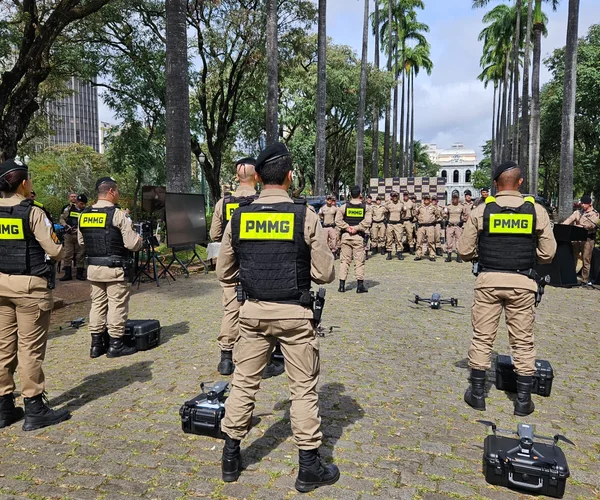 Polícia Militar de Minas Gerais lança pelotão de drones com reconhecimento facial e alerta sonoro