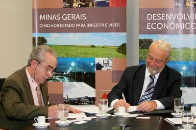 Presidente da CBS, Odair dos Santos, e o secretário Raphael Guimarães Andrade