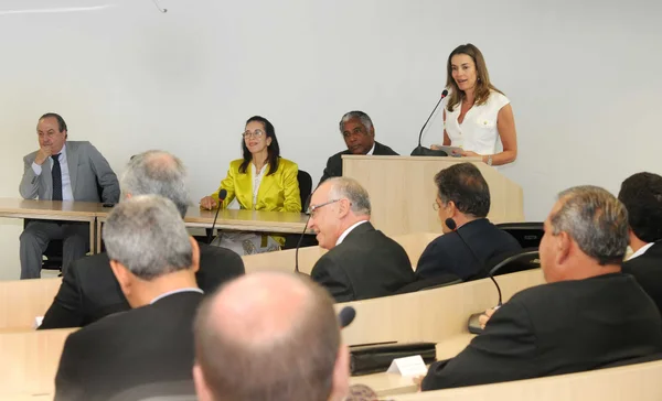 A secretária Renata Vilhena deu posse aos representantes das quatro regiões