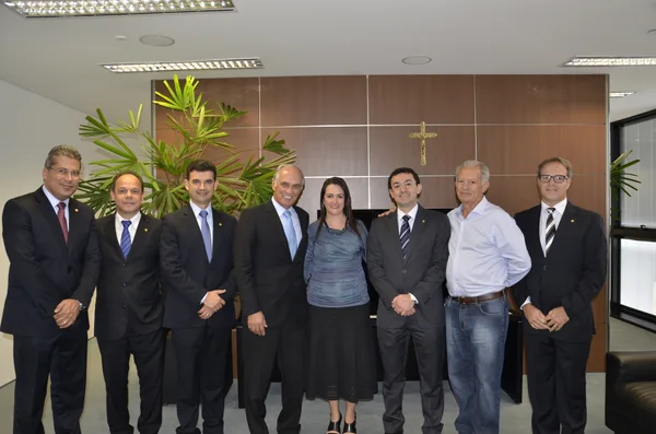 O encontro aconteceu no Palácio Tiradentes