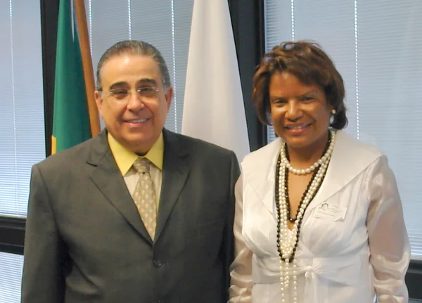 O vice-governador recebeu a conselheira do CRBE