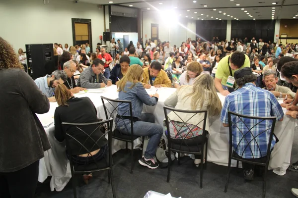 Durante a conferência estadual, cada segmento escolheu quem os representaria em Brasília