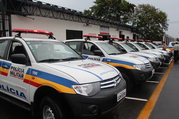 Durante a inauguração do prédio foram entregues 2 viaturas para a Patrulha Rural da 9ª Região Integrada de Segurança Pública