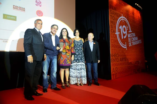 O governador Fernando Pimentel foi um dos homenageados na abertura da Mostra de Cinema de Tiradentes
