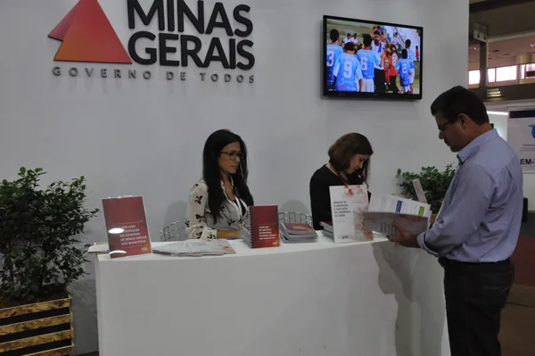A Segov também está no estande do Governo do Estado, com informações sobre produtos e serviços oferecidos às prefeituras mineiras