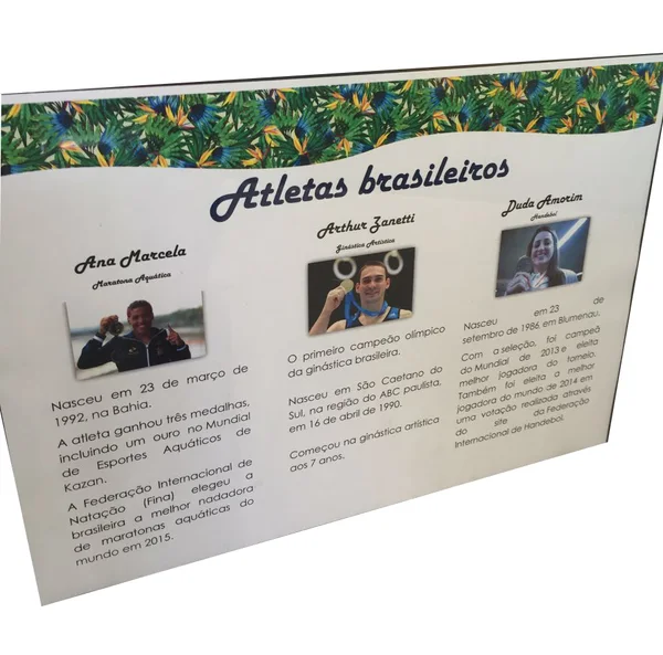 Curiosidades sobre atletas, competições e símbolos olímpicos integram a mostra