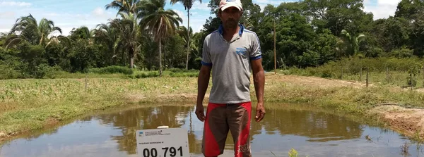 José Messias faz parte das 1.736 famílias já beneficiadas pela construção de barraginhas no semiárido mineiro