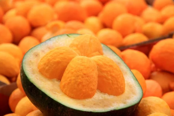Com o fruto, são feitos pratos tradicionais, como a galinhada com pequi e arroz com pequi