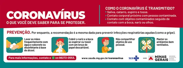 Governo apresenta campanha com medidas de prevenção contra coronavírus