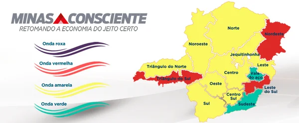 Incidência da covid-19 cai 23% em Minas e indicador de complicações pela doença atinge o menor patamar desde o início do ano