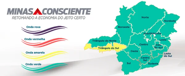 Nordeste e Triângulo do Norte progridem para onda verde do Minas Consciente
