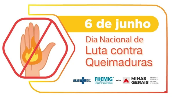 Junho Laranja alerta para prevenção de queimaduras