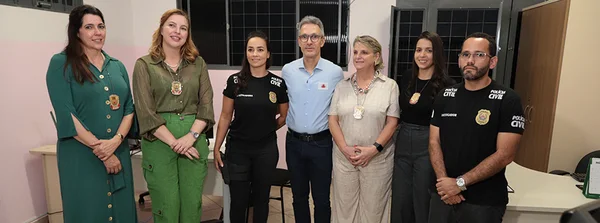 Governador vistoria sede da Delegacia Especializada de Atendimento à Mulher em Juatuba