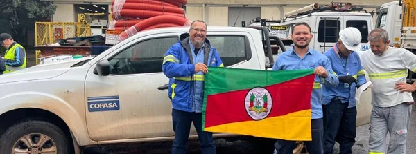 Copasa promove troca em equipes enviadas ao Rio Grande do Sul