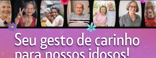 Campanha arrecada itens de higiene e fraldas geriátricas para idosos no mês dos avós