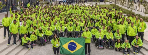 Delegação brasileira de atletas paralímpicos que irá a Paris